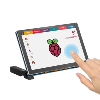 Elecrow Touchscreen de 5 Polegadas do DSI Apresentar 800*480 Ecrã LCD IPS Capacitivo Monitor MIPI DSI Backligt Controle com Suporte