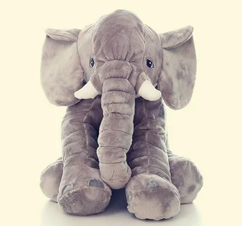 [Engraçado] 60CM Gigante Elefante de Pelúcia suave para a Pele Infantil bichinho de Pelúcia Boneca Crianças travesseiro para Dormir tampa (sem material) o Bebê Brinquedo