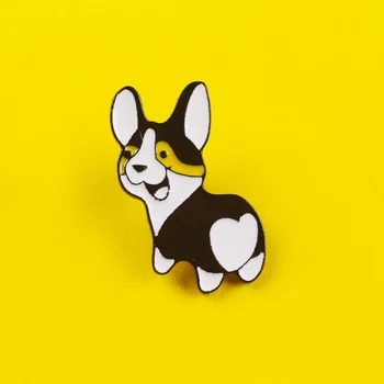 Engraçado Dos Desenhos Animados Do Cão Preguiça Emparelhado Jóias Emblemas De Metal No Anime Ícone De Mochila Acessórios Alfinetes De Lapela Na Roupa De Brim Jaqueta De Listra