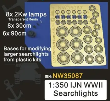 Escala 1/350 IJN segunda guerra mundial Holofotes de Resina e Metal Modelo de Acessório