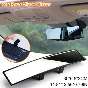 Espelho de Vista traseira 12em Clip-on Panorâmica Clara do Rearview do Carro Retrovisor do Carro Universal de Interiores espelho Espelho Anti - Ampla