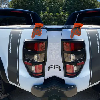 Estilo carro Automático Acessórios Luzes da Cauda Tampa de acabamento para Ford Ranger 2021 Wildtrak 2019-2021 PX3 XL, XLS, XLT 4X4 Cor Preta Matte
