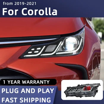Estilo carro de Faróis para Toyota Corolla Farol do DIODO 2019-2021 Lâmpada da Cabeça de DRL Sinal de Lente do Projector e Acessórios Automotivos