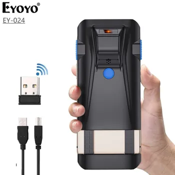 Eyoyo sem Fios Bluetooth Scanner de código de Barras EY-024 com Fio 2D QR Leitor de código de Barras PDF417 Scanner para celular Indústria de meios de pagamento