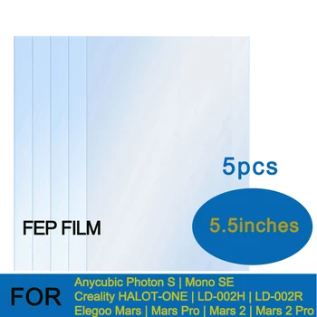 FEP Filme 5.5 Em 200*140*0.15 mm para Creality ANYCUBIC de Fótons S Elegoo Marte 2 Resina UV Impressoras 3D Lançamento de Filmes Impressora FEP Folha