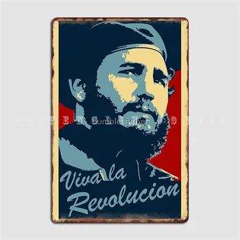 Fidel Castro Sinal De Metal Mural De Pub Garagem Personalizado Placas De Estanho Sinal Cartaz