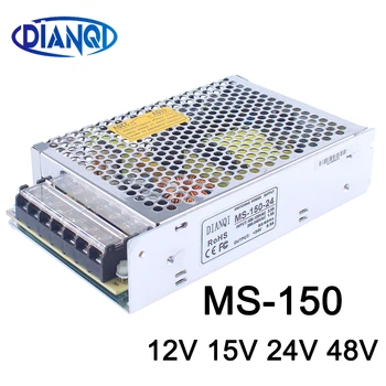 Fonte de alimentação de comutação para mini tamanho DIODO emissor de luz da luz de Tira do MS-150-48 unidade de ac dc conversor de MS-12V 150W/12,5 A 15V/24V 10A/6,5 A 48V/3.1
