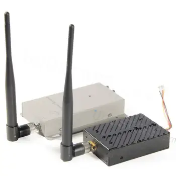 FPVOK 1.2 Ghz 5W 5000MW AV Wireless Transmissor com 1,2 G Receptor de Antena de Alto Ganho Para a Câmera do CCTV Monitor