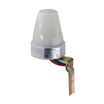 Frete grátis ajustable Uso ao ar livre Luz Sensor Automático de Luz Interruptor do Sensor de 220V-240V/AC 10A de Corrente de Carga