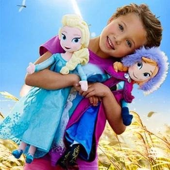 Frozen2-Princesa Anna e Elsa Crianças, Bonecos de Pelúcia, Congelados, Brinquedos de Pelúcia, Natal, Aniversário de Brinquedo Presentes, 40/50CM 2021 Novo