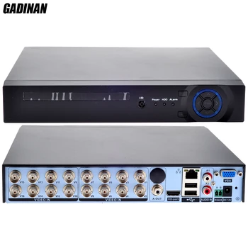 GADINAN 16 Canais AHD 1080N DVR /Rede apenas 8*1080P;16*960P;4*3M;4*5M do CCTV do Gravador de Vídeo de DVR, NVR HVR 3 Em 1 Sistema de Segurança