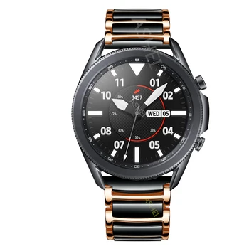 Galaxy Watch 3 45mm/Galaxy Watch 46mm Banda 20mm 22mm Cerâmica empresa de Aço Inoxidável com Pulseira de Mulheres Homens para Samsung Assistir