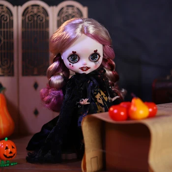GELADO DBS Blyth Boneca 1/6 bjd Halloween, pintados à mão, maquiagem, pele branca anime conjunto de boneca de presente