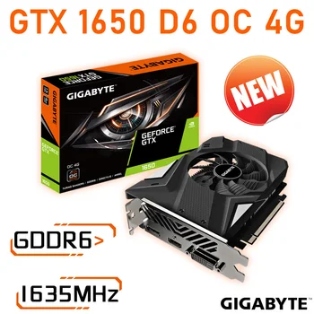 Gigabyte GTX 1650 D6 OC 4G GDDR6 placa Gráfica PCI-E 3.0 x 16 6 Pin GTX 1650 placa de Vídeo GDDR6 GPU 1635 MHz 128 bits DisplayPort