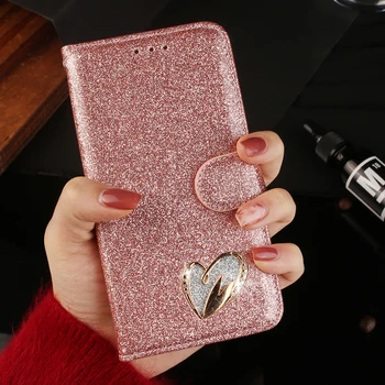 Glitter de Luxo, Capa de Couro Diamante do cristal de rocha do Caso Para o IPhone X XS Max XR Flip Carteira iphone 6 7 8 11% a Mais Pro Caso de Telefone
