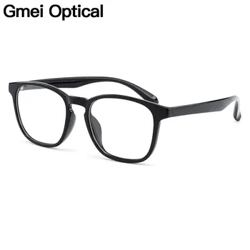 Gmei Óptico Marca Designer Quadrado Preto de Homens de Óculos com Armações de Ultraleve Plástico TR90 Completo Rim Mulheres, os Óculos de Armação H8014