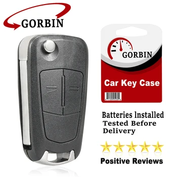 GORBIN 2/3 Botão Remoto do Carro Chave Shell para a Opel, Vauxhall Astra H Corsa D Vectra C Zafira Astra Vectra Signum Flip Chave de Caso