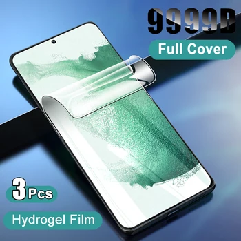 Hidrogel Película Para Samsung Galaxy S21 S22 Ultra S20 FE S8 S9 S10 Plus Para Nota 9 8 20 Ultra 10 Lite 5G Protetor de Tela Não de Vidro