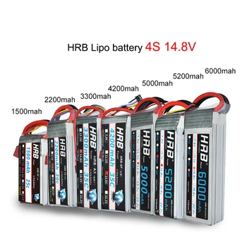 HRB RC Lipo 1S 2S 3S 4S 5S 3,7 V 7.4 11.1 V V 14.8 V 18.5 V Bateria de 1500mah bateria 2200mah de 3300mah 4200mah 5000mah 5200mah 6000mah 10000mah