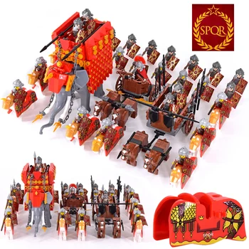 Idade Média Império Romano Spartan Crusader Mini Medieval Soldado Figuras Modelo De Construção De Blocos, Tijolos De Brinquedos De Presente Para As Crianças