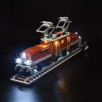 Iluminação LED Kit Para 10277 Crocodilo LocomotiveDIY Brinquedos Conjunto (Não Incluído Blocos de Construção)