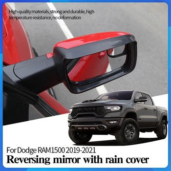 Invertendo Espelho Com Capa de Chuva Para Dodge RAM1500 2019 2020 2021 Carro, Viseira de Decoração, Acessórios