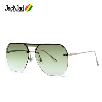 JackJad 2020 Moda Moderna Escudo Estilo De Rebites De Óculos De Sol Fresco Duas Cores De Lente De Design Da Marca De Óculos De Sol Oculos De Sol 058