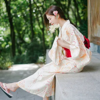 Japonês Tradicional Festival De Streetwear Asiático Quimono Mulheres Elegantes Retro Noite, Vestido De Túnica Obi Yukata Roupões De Banho Etapa Traje