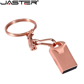 JASTER (5 logos)USB 2.0 quente novo impermeável de metal de um stick de Memória USB flash drive vara 4GB 16GB 32GB 64GB pen drive de disco de u