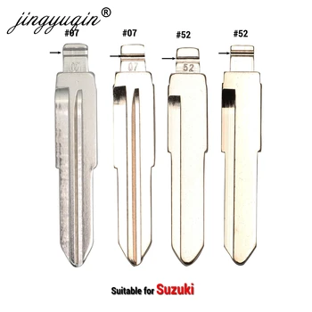 jingyuqin 15pcs/lote #52 07# Dobrável Flip Uncut Chave em Branco para Suzuki Swift Isuzu Nº 52 de Substituição