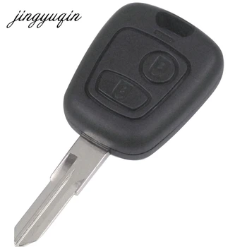 jingyuqin VAC102 Chave do Carro Shell para Peugeot 206 Key Fob Caso de substituição de Botão 2