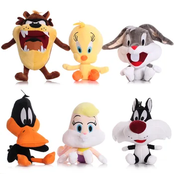 Kawaii Bugs Bunny Brinquedo de Pelúcia Animais de Pato, Coelho, Gato Macio Recheado de desenhos animados de Pelúcia, Bonecas para Crianças de Aniversário, Presentes de Natal