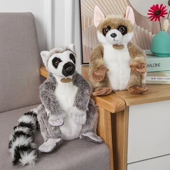 Kawaii Simulação Lemur Boneca de Pelúcia Brinquedo de Pelúcia Animais de Brinquedos Brinquedo de Criança Menina Presentes de Natal Brinquedos para Crianças, Decoração da Casa