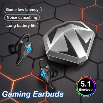 KINGSTAR TWS Gaming Headset sem Fio, Fones de ouvido de Redução de Ruído Com Microfone Bluetooth Fones de ouvido 5.1 65ms Baixa Latência Gamer Fones de ouvido