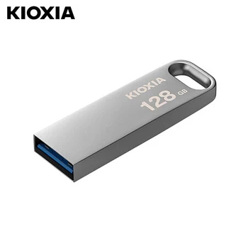 Kioxia Movimentação da Pena do USB do Metal Unidade Flash Gen 1 Disco de U de 32GB e 64 GB, 128 GB de memória Flash Drives USB MIni Pendrive de Natal Discos