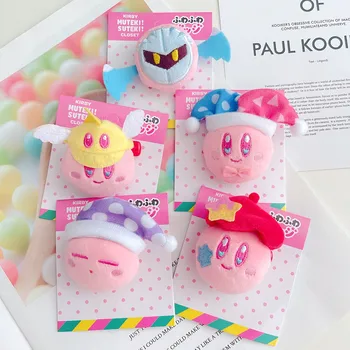 Kirby Broche de cor-de-Rosa Meninas Kawaii Luxuoso Bonito Sacos de Pin Crachá de Figuras de Anime Kirby Waddle Dee Doo Cartoon Broches Tosy para Crianças Presentes