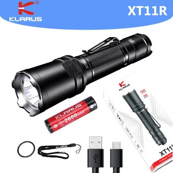 Klarus XT11R Potente Lanterna LED SST-20 1300 Lumens-Tipo C de Carga Lanterna com Bateria baterias 18650 para a Polícia de Pesquisa