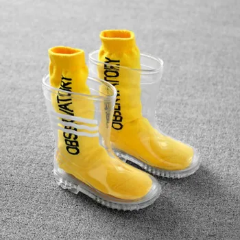 Koovan Crianças de Chuva, Sapatos de 2022 Meninos Meninas rapazes raparigas Anti-derrapante jardim de Infância as Crianças Waterproof Botas de Chuva Bebê Água de Sapatos Para Crianças