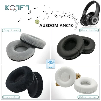 KQTFT rodada de flanela 1 Par de Almofadas de Substituição para AUSDOM ANC10 Fone de ouvido Protecções de Earmuff Capa de Almofada Copos