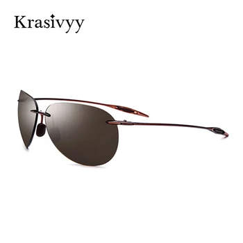 Krasivyy TR90 o Óculos de sol dos Homens 2020 Design da Marca Nylon Lente ultra-leve Óculos de Sol das Mulheres de Condução Oculos de Sol Masculino