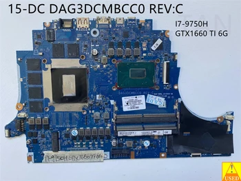 laptop placa-mãe USADA L52265-601 DAG3DCMBCC0 PARA HP 15-DC com I7-9750H GTX1660TI 6GB GPU Totalmente testado e funciona perfeitamente