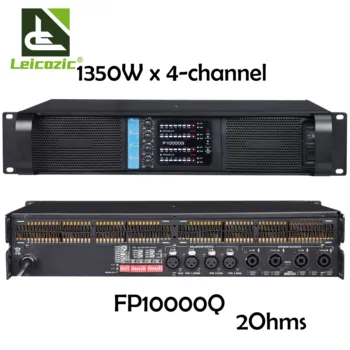 Leicozic Amplificador de Áudio de 4 Canais P10000Q de Matriz de Linha Amplificadores 1350W Estéreo Integrado Amplificador de Potência Classe TD Amplificador