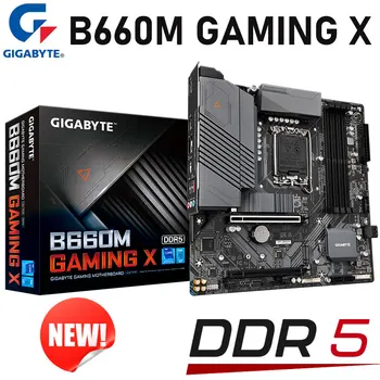 LGA 1700 Gigabyte B660M JOGOS X B660 placa-Mãe DDR5 Intel 12-Gen CPU i3 i5 i7 i9 ambiente de Trabalho B660 placa-mãe 1700 128GB Novo