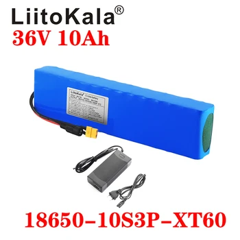 LiitoKala 36V 10Ah 600watt 10S3P de iões de lítio de bateria 15A BMS Para xiaomi mijia m365 pro ebike bicicleta scoot XT60 T Plug