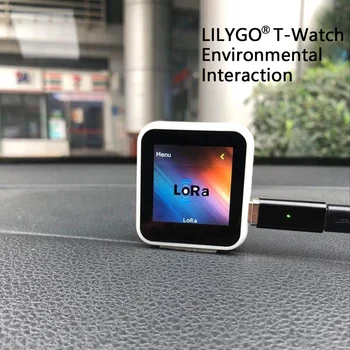 LILYGO® TTGO T-Relógio Programável Wearable Interação Ambiental wi-Fi Bluetooth Lora ESP32 Tela de Toque Capacitivo