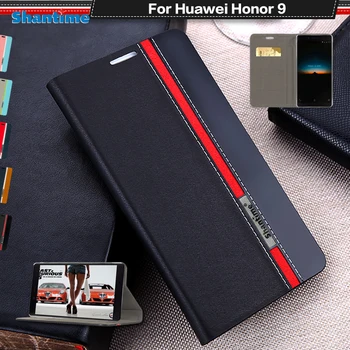 Livro De Caso Para O Huawei Honor 9 Flip Case Capa De Couro Pu De Caso De Telefone Huawei Honor 9 Business Case Tpu Macio De Silicone Tampa Traseira