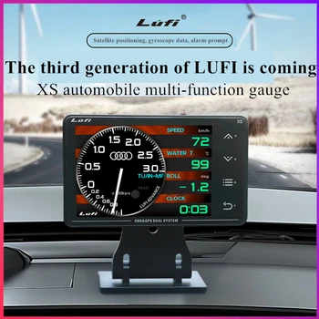lufi xs revolução obd2 OBD+GPS Automóvel Multi-função de Temperatura de Água do Turbo, Temperatura do Óleo G valor Giroscópio do LCD medidor
