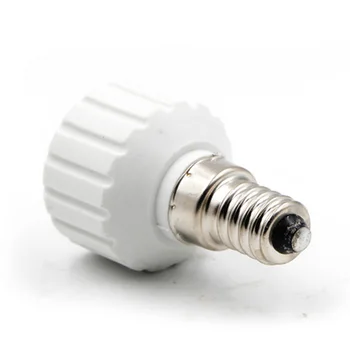 Lâmpada LED Bases E14 para GU10 suporte da lâmpada Lâmpada LED Lâmpadas de Luz E14 para GU10 à prova de Fogo Parafuso do Soquete Adaptador Conversor de acessórios
