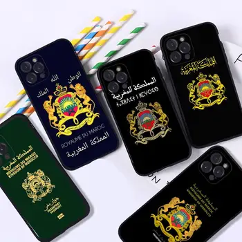 Marrocos Bandeira Passaporte Telefone de Caso Para o iPhone 8 7 6 6S Plus X SE DE 2020 XR XS 14 11 12 13 Mini Pro Caso de Móveis de Max.