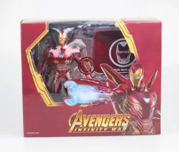 Marvel Ironman MK50 com Nano Arma Conjunto Articulado BJD Brinquedos de Figuras de Ação